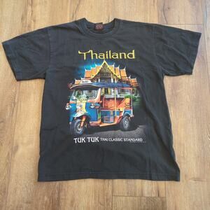 VTG Joligolf Thailand Tuk Tuk Adult Large Shirt Temple Yoga Southeast Asia